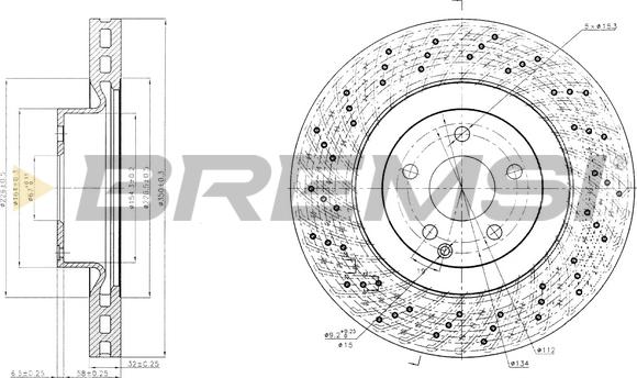 Bremsi CD7639V - Kočioni disk www.molydon.hr