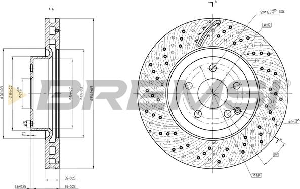 Bremsi CD7769V - Kočioni disk www.molydon.hr
