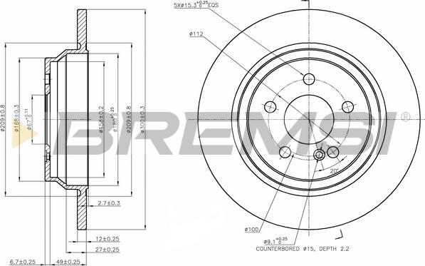 Bremsi CD7770S - Kočioni disk www.molydon.hr