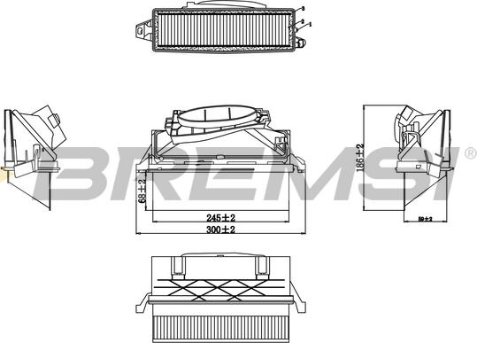 Bremsi FA0647 - Filter za zrak www.molydon.hr