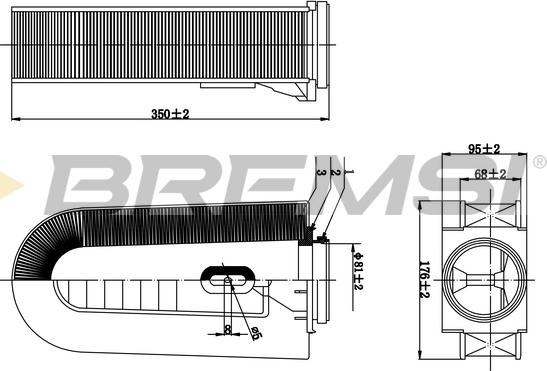 Bremsi FA0632 - Filter za zrak www.molydon.hr