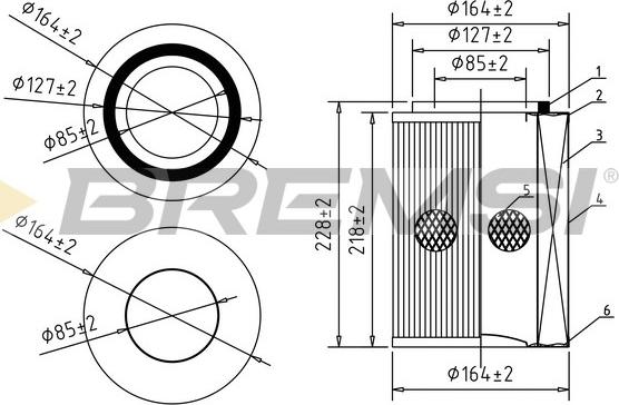 Bremsi FA2197 - Filter za zrak www.molydon.hr