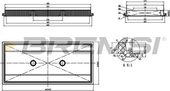 Bremsi FA2883 - Filter za zrak www.molydon.hr