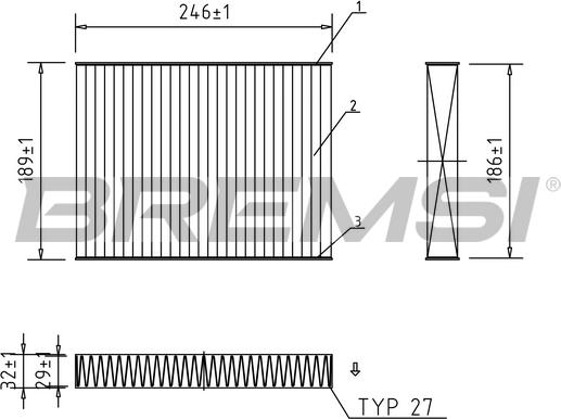 Bremsi FC0923A - Filter kabine www.molydon.hr