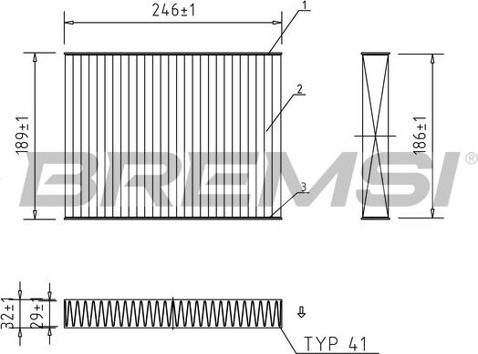Bremsi FC0923 - Filter kabine www.molydon.hr