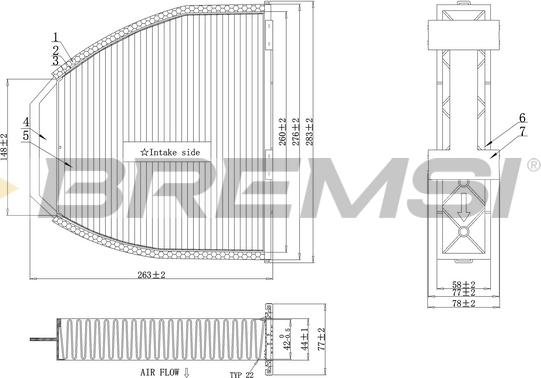 Bremsi FC0083A - Filter kabine www.molydon.hr