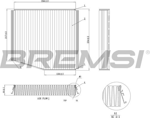 Bremsi FC0087 - Filter kabine www.molydon.hr