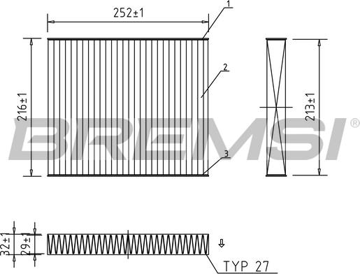 Bremsi FC0183A - Filter kabine www.molydon.hr