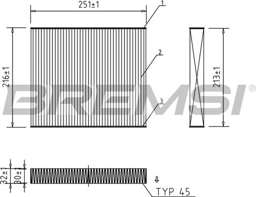 Bremsi FC0183 - Filter kabine www.molydon.hr