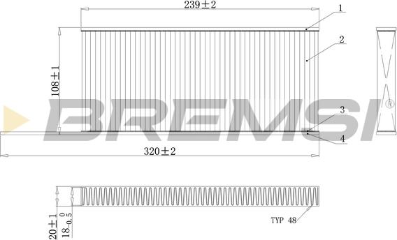 Bremsi FC0863 - Filter kabine www.molydon.hr