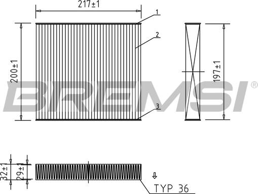 Bremsi FC0874 - Filter kabine www.molydon.hr
