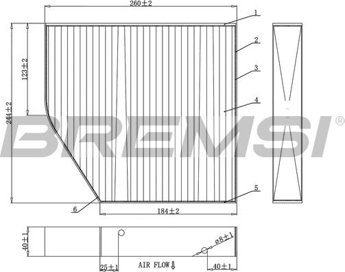 Bremsi FC0875A - Filter kabine www.molydon.hr