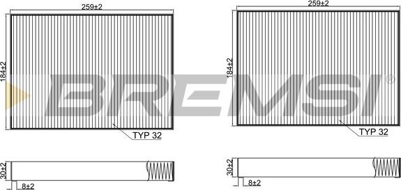 Bremsi FC2540C - Filter kabine www.molydon.hr
