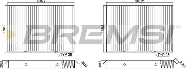 Bremsi FC2541C - Filter kabine www.molydon.hr