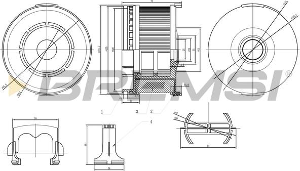 Bremsi FE0808 - Filter za gorivo www.molydon.hr