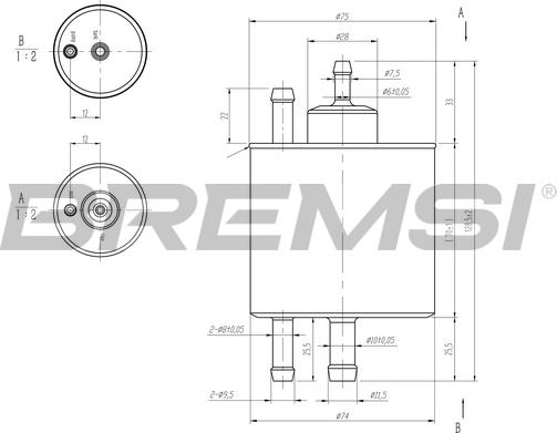 Bremsi FE0398 - Filter za gorivo www.molydon.hr