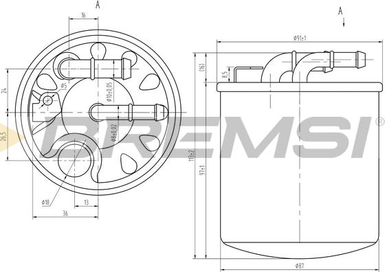 Bremsi FE0384 - Filter za gorivo www.molydon.hr