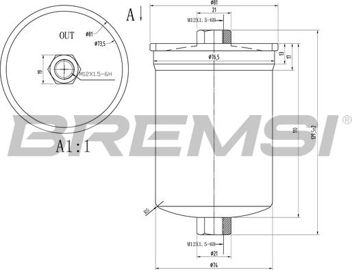 Bremsi FE1519 - Filter za gorivo www.molydon.hr