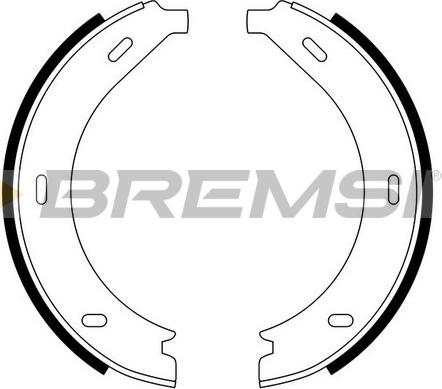 Bremsi GF0305 - Komplet kočionih obloga, rucna kočnica www.molydon.hr