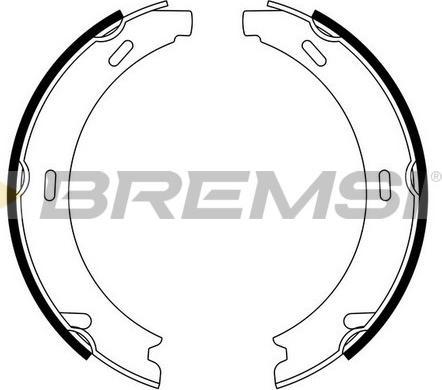 Bremsi GF0303 - Komplet kočionih obloga, rucna kočnica www.molydon.hr
