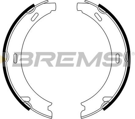 Bremsi GF0302 - Komplet kočionih obloga, rucna kočnica www.molydon.hr