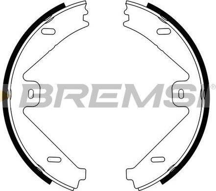 Bremsi GF0319 - Komplet kočionih obloga, rucna kočnica www.molydon.hr