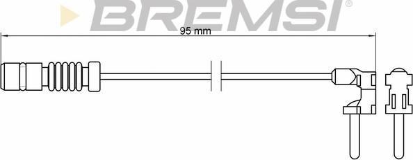 Bremsi WI0501 - Signalni kontakt, trosenje kočione plocice www.molydon.hr