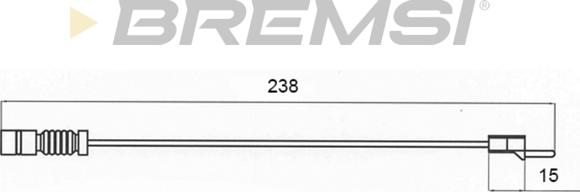 Bremsi WI0579 - Signalni kontakt, trosenje kočione plocice www.molydon.hr