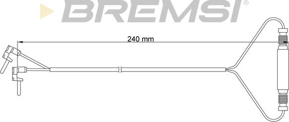 Bremsi WI0628 - Signalni kontakt, trosenje kočione plocice www.molydon.hr