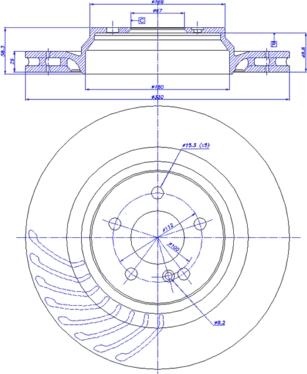 BENDIX 521789 - Kočioni disk www.molydon.hr