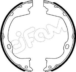 Cifam 153-515 - Komplet kočionih obloga, rucna kočnica www.molydon.hr
