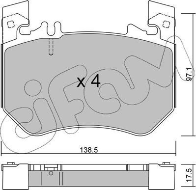 Cifam 822-1311-0 - Komplet Pločica, disk-kočnica www.molydon.hr