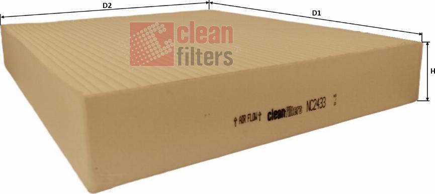Clean Filters NC2433 - Filter kabine www.molydon.hr
