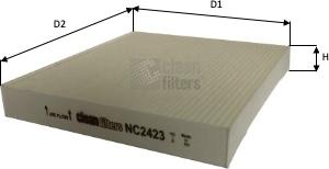 Clean Filters NC2423 - Filter kabine www.molydon.hr