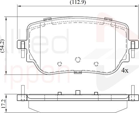 Comline ADB02765 - Komplet Pločica, disk-kočnica www.molydon.hr