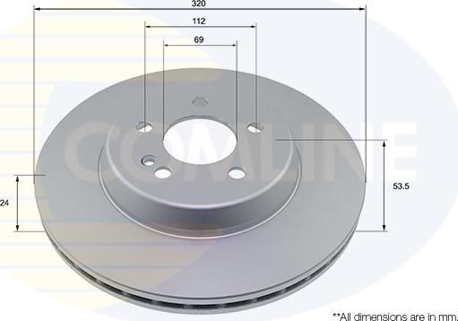 Comline ADC4080V - Kočioni disk www.molydon.hr