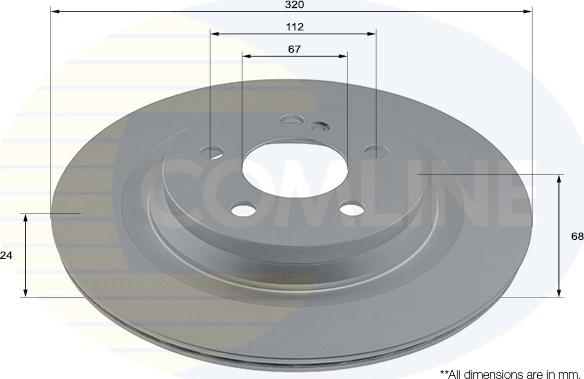 Comline ADC4078V - Kočioni disk www.molydon.hr