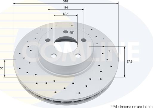 Comline ADC5096V - Kočioni disk www.molydon.hr