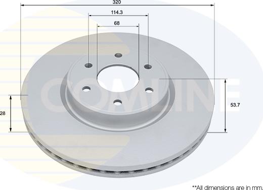 Comline ADC5021V - Kočioni disk www.molydon.hr