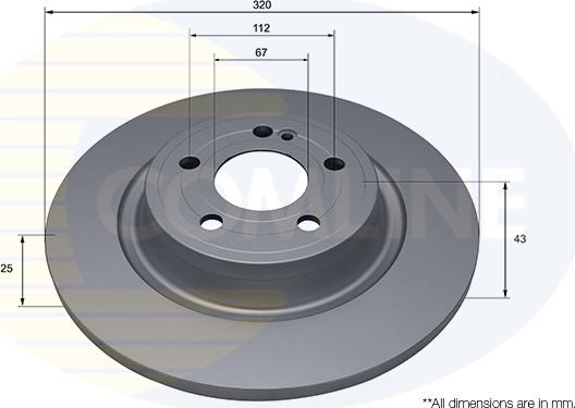 Comline ADC5279 - Kočioni disk www.molydon.hr