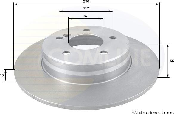Comline ADC1635 - Kočioni disk www.molydon.hr
