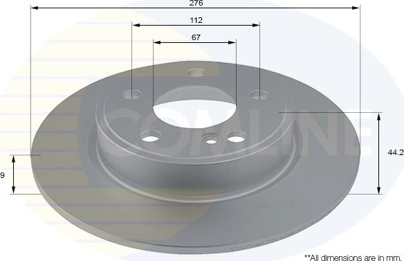 Comline ADC1670 - Kočioni disk www.molydon.hr