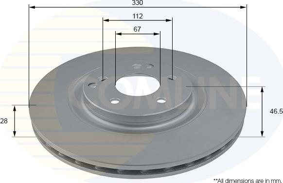 Comline ADC2828V - Kočioni disk www.molydon.hr