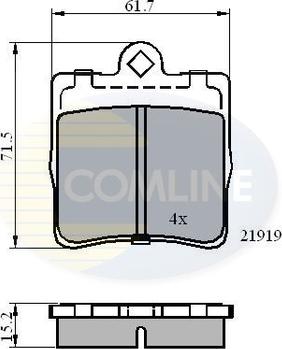 Comline CBP0454 - Komplet Pločica, disk-kočnica www.molydon.hr