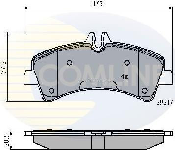 Comline CBP01575 - Komplet Pločica, disk-kočnica www.molydon.hr
