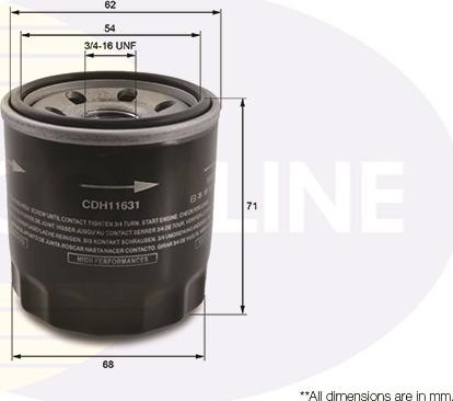 Comline CDH11631 - Filter za ulje www.molydon.hr