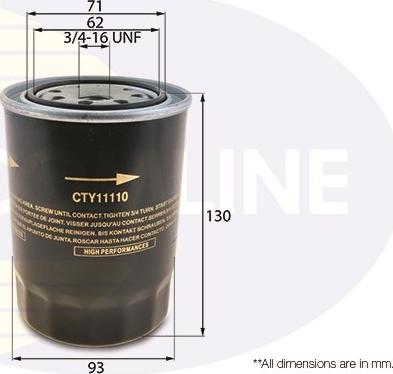 Comline CTY11110 - Filter za ulje www.molydon.hr