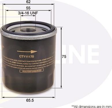 Comline CTY11170 - Filter za ulje www.molydon.hr