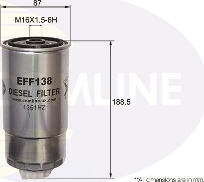 Comline EFF138 - Filter za gorivo www.molydon.hr