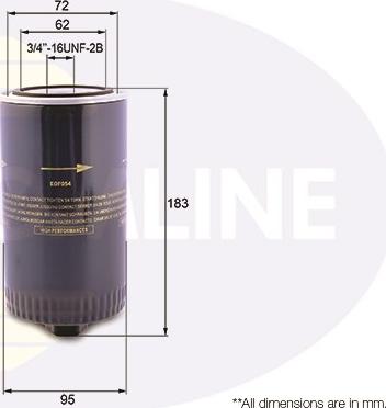 Comline EOF054 - Filter za ulje www.molydon.hr
